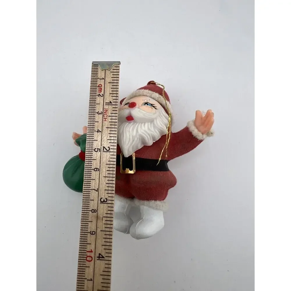 Vintage Home Decorative Happy Holidays Christmas Santa Claus with Potli Ornament